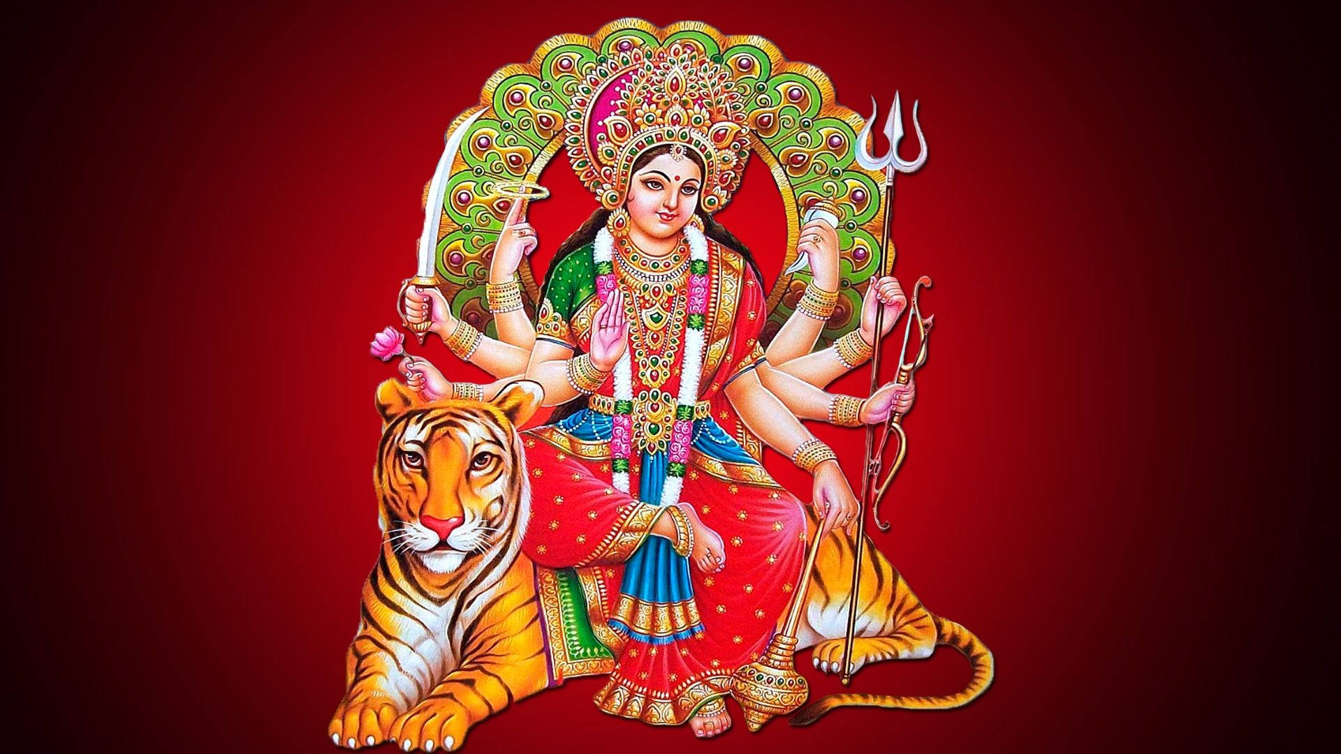 Divine image of Goddess Durga symbolizing strength, protection and spiritual guidance